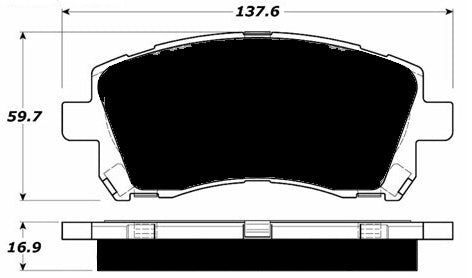 Porterfield Brake Pads for 2001 SUBARU LEGACY WAGON L