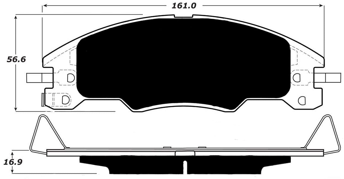 Porterfield Brake Pads for 2008 FORD FOCUS