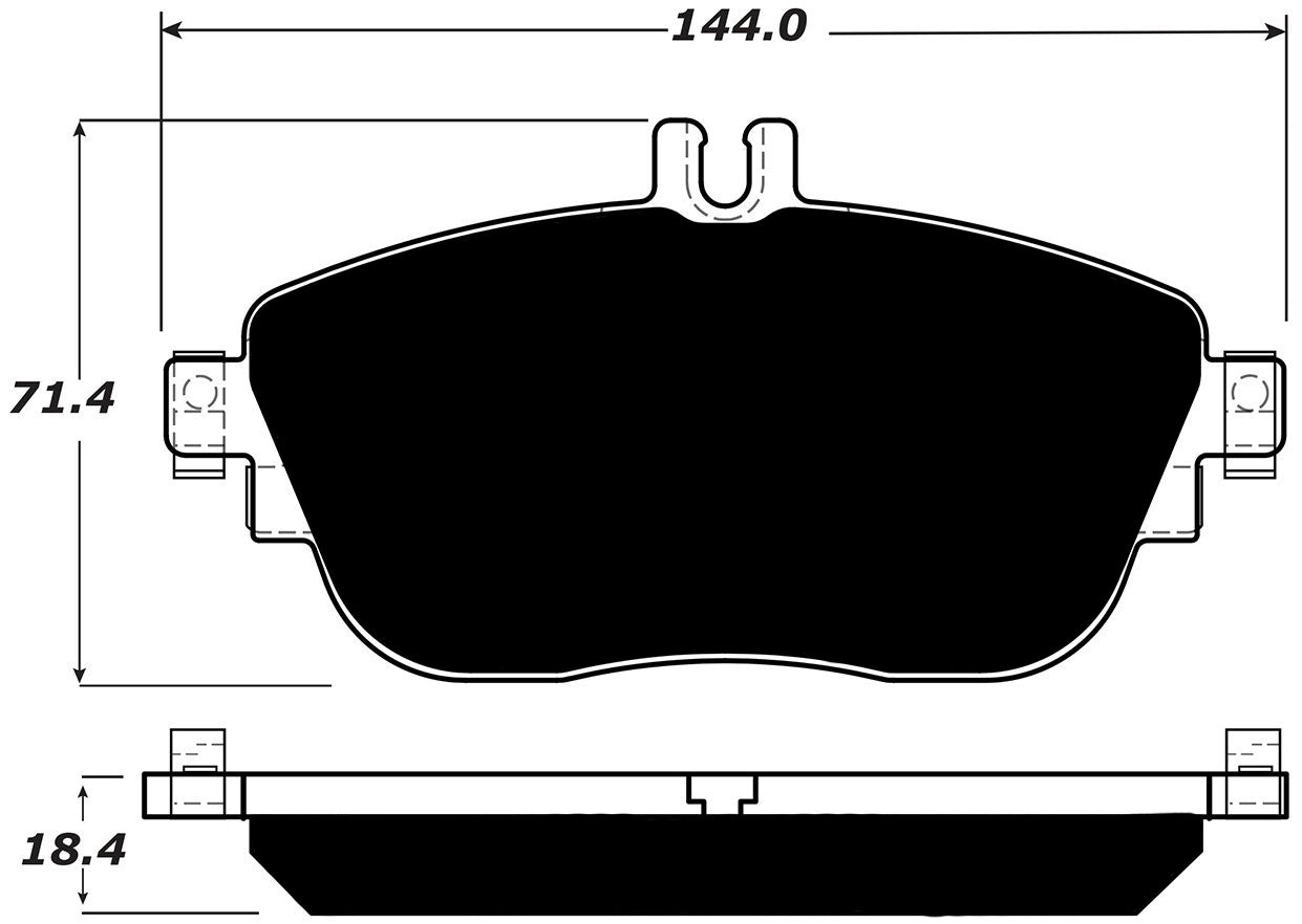 Porterfield Brake Pads for 2016 MERCEDES-BENZ GLA250