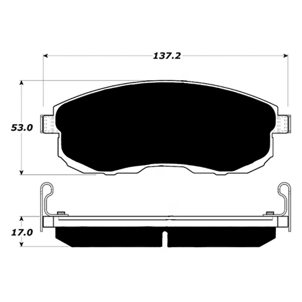 Porterfield Brake Pads for 2009 NISSAN SENTRA 2.0L