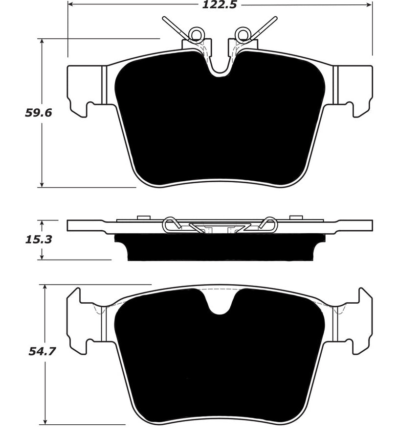 Porterfield Brake Pads for 2018 JAGUAR XF/XFR 4 CYL
