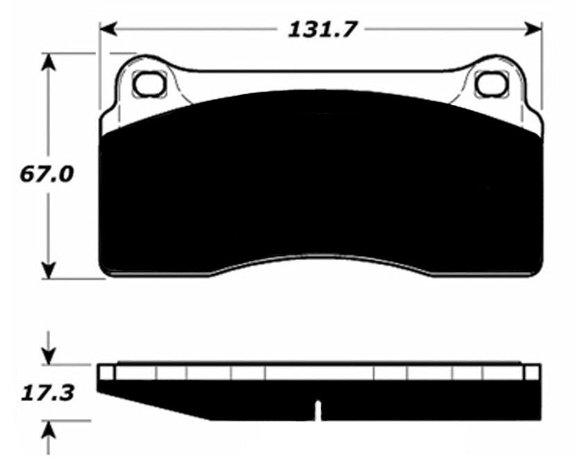 Porterfield Brake Pads for 1997 FERRARI F-50