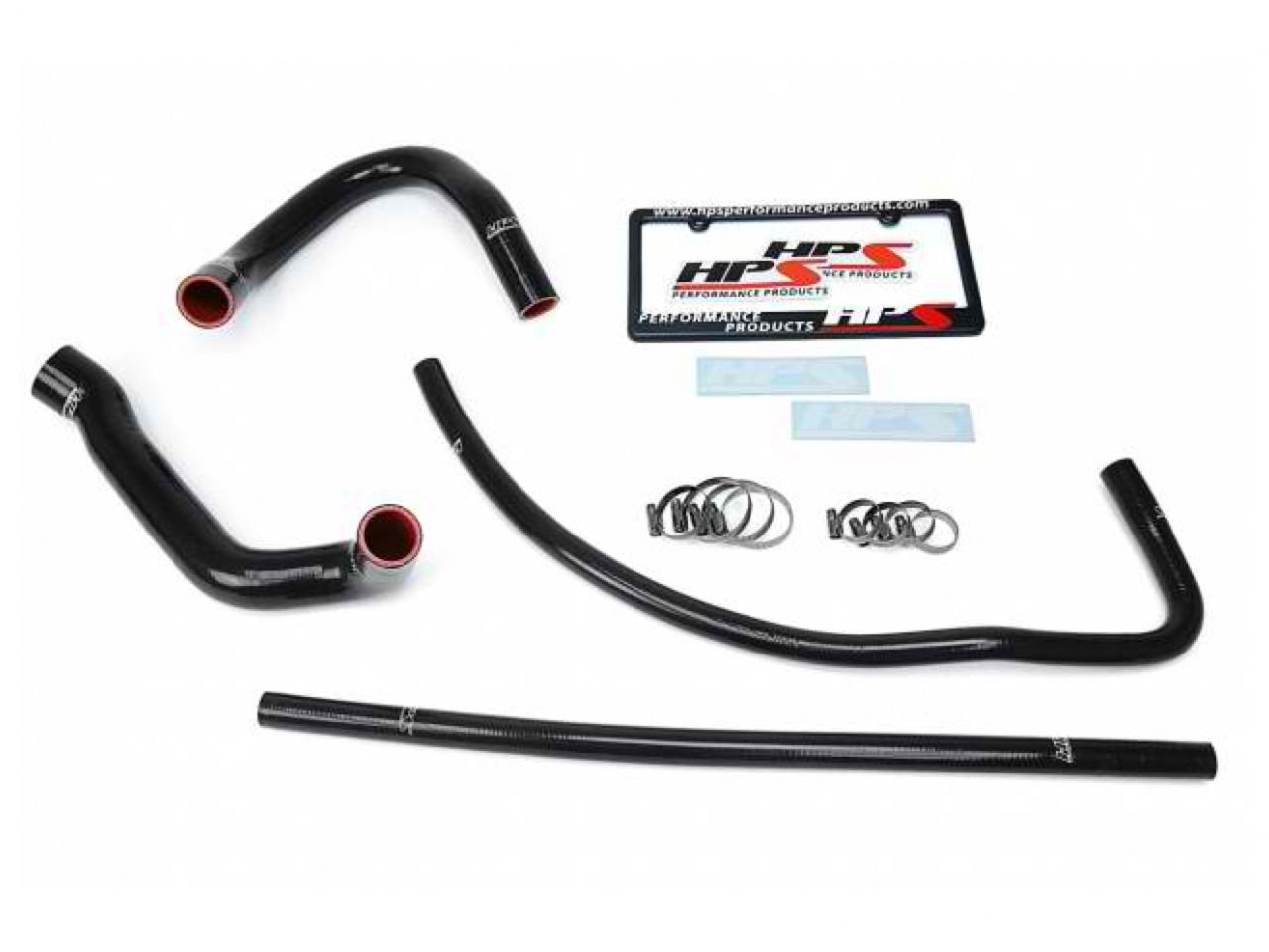 HPS Black Reinforced Silicone Radiator + Heater Hose Kit Jeep 93-98 Grand Cherokee 4.0L I6 Left Hand Drive