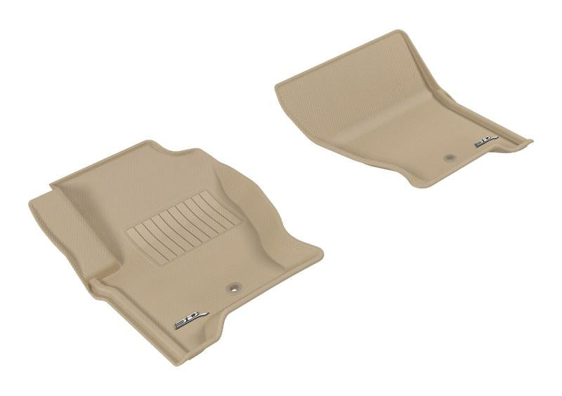 3D MAXpider 2008-2016 Land Rover Lr4/Range Rover Sport Kagu 1st Row Floormat - Tan L1LR01511502