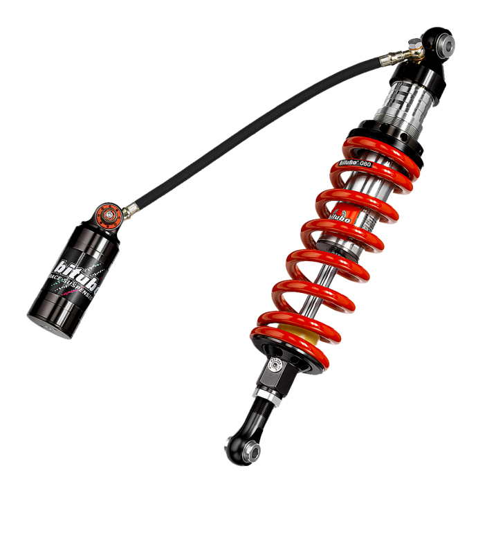 Bitubo Suspension Bitubo CLU1 Monoshock Adjustable: Spring Preload, Rebound, Double Compression, Length, Red Spring Y0145CLU11