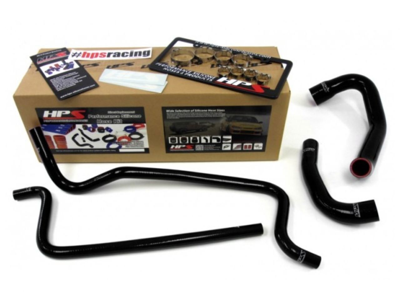 HPS Black Reinforced Silicone Radiator + Heater Hose Kit Jeep 02-06 Wrangler TJ 4.0L Left Hand Drive
