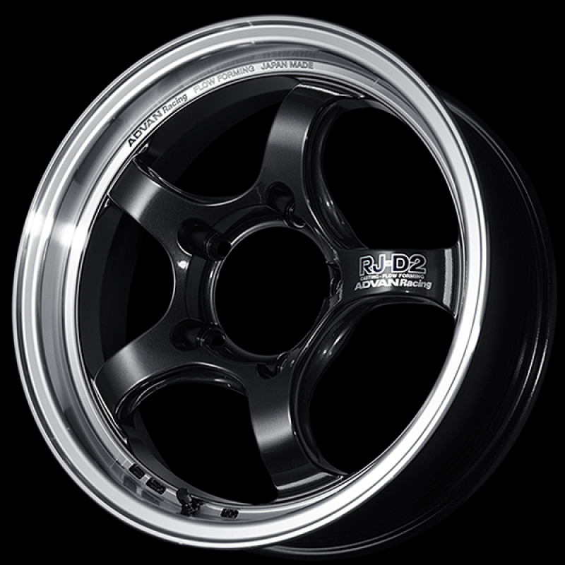 Advan RG-D2 17x7.5 / +38 Offset / 5x100 / 57.1mm Bore / Machining and Black Gunmetallic YAT7F38DBG