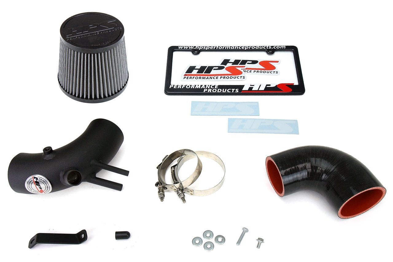 HPS Shortram Air Intake Kit 2013-2014 Hyundai Genesis Coupe 2.0T Turbo, Black
