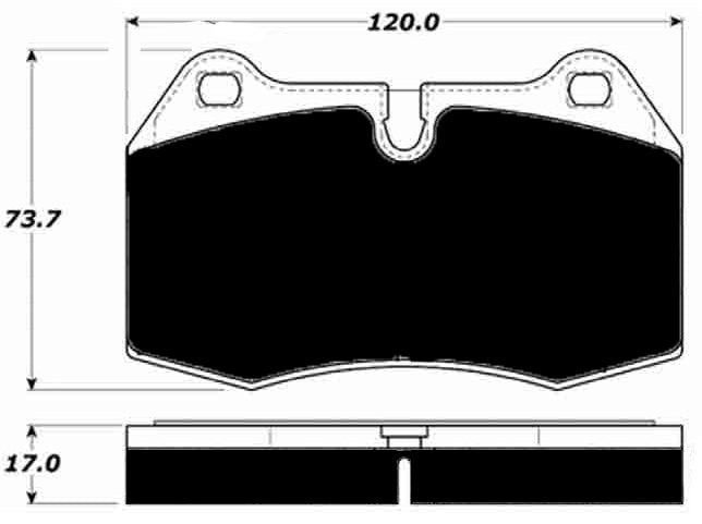 Porterfield Brake Pads for 1995 NISSAN SKYLINE GTR R32 V-Spec