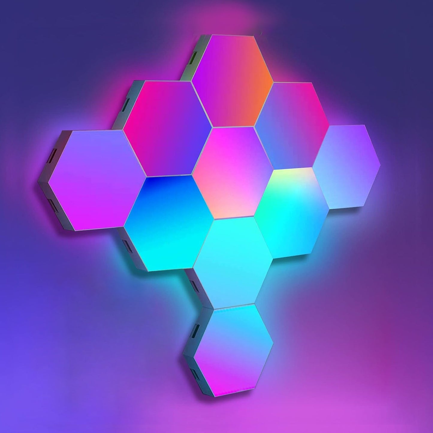 Hexagon LED Wall Light Panels (10 Pack)