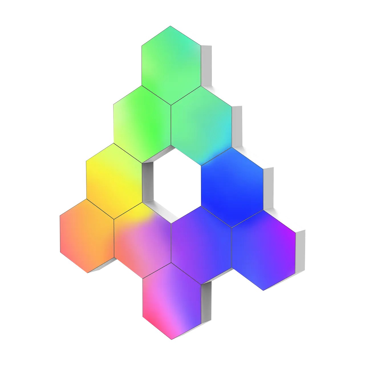 Hexagon LED Wall Light Panels (10 Pack)
