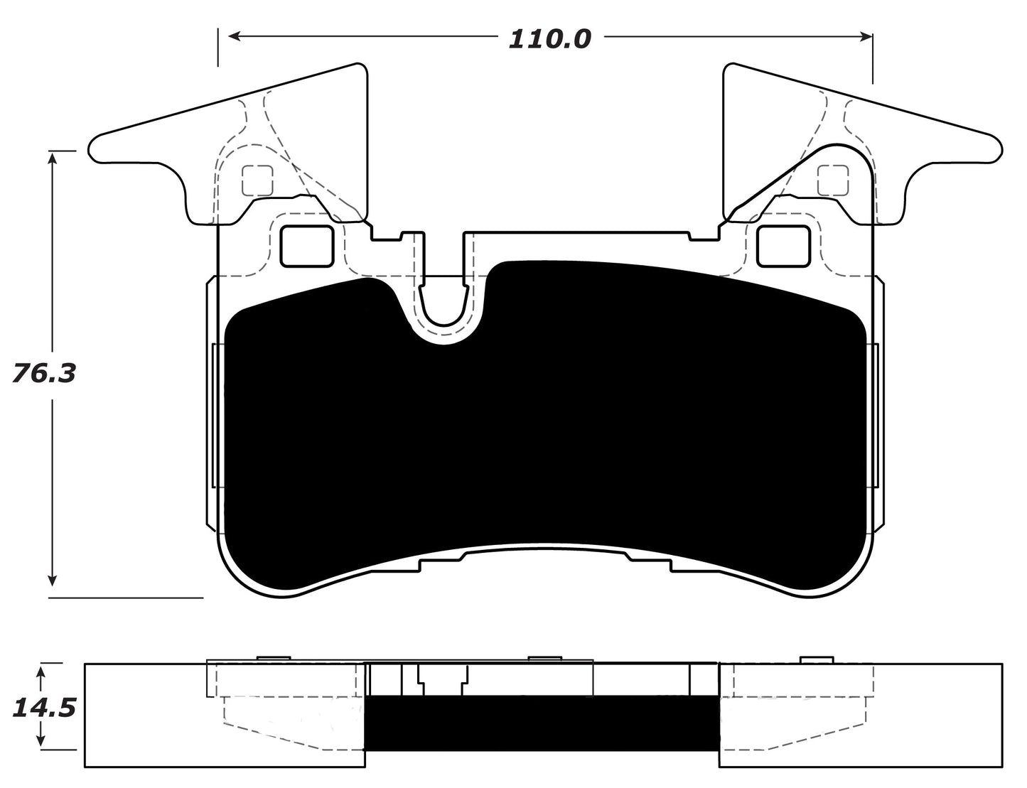 Porterfield Brake Pads for 2012 MERCEDES-BENZ E63 AMG - w/Iron Discs