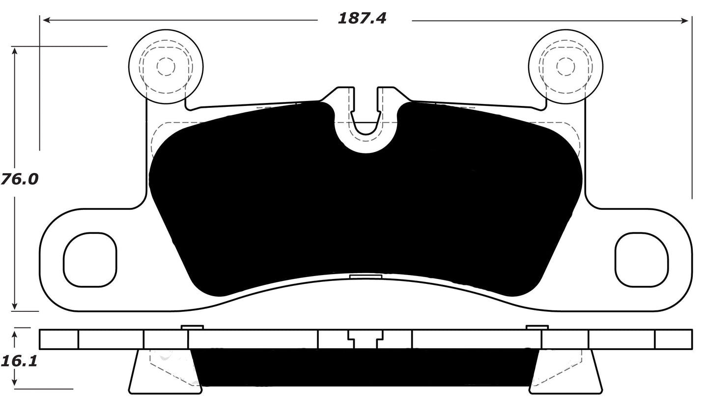 Porterfield Brake Pads for 2013 PORSCHE CAYENNE w/350mm Front Rotor