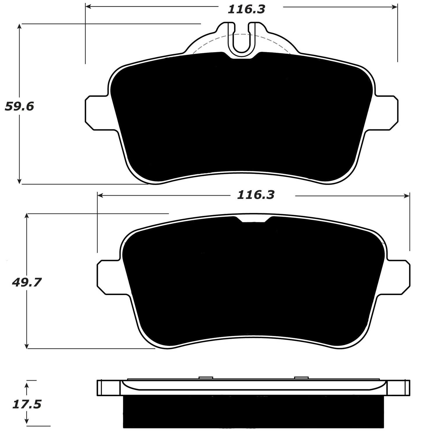 Porterfield Brake Pads for 2014 MERCEDES-BENZ ML450