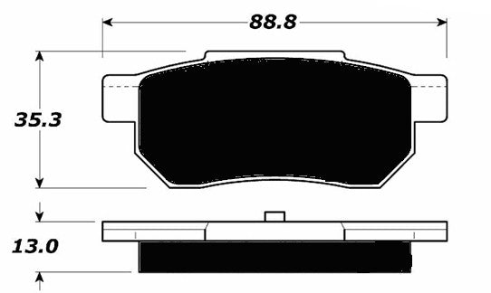 Porterfield Brake Pads for 1987 ACURA INTEGRA