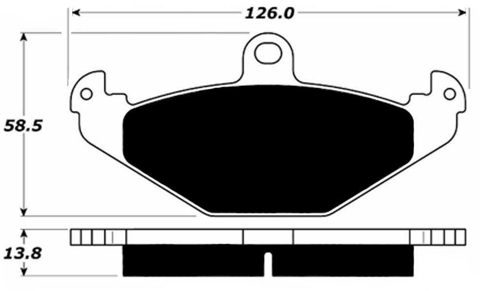 Porterfield Brake Pads for 2000 DODGE VIPER