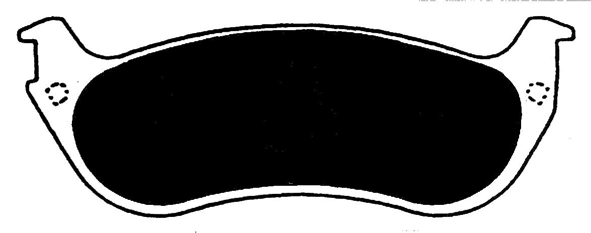 Porterfield Brake Pads for 1997 MERCURY GRAND MARQUIS - w/ Phenolic Pist