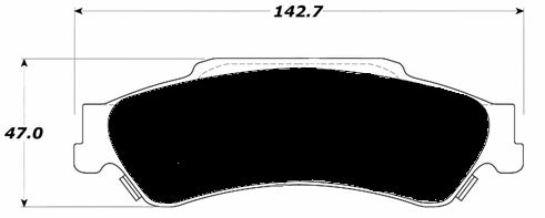 Porterfield Brake Pads for 2003 CHEVROLET S-10 PICKUP 4WD