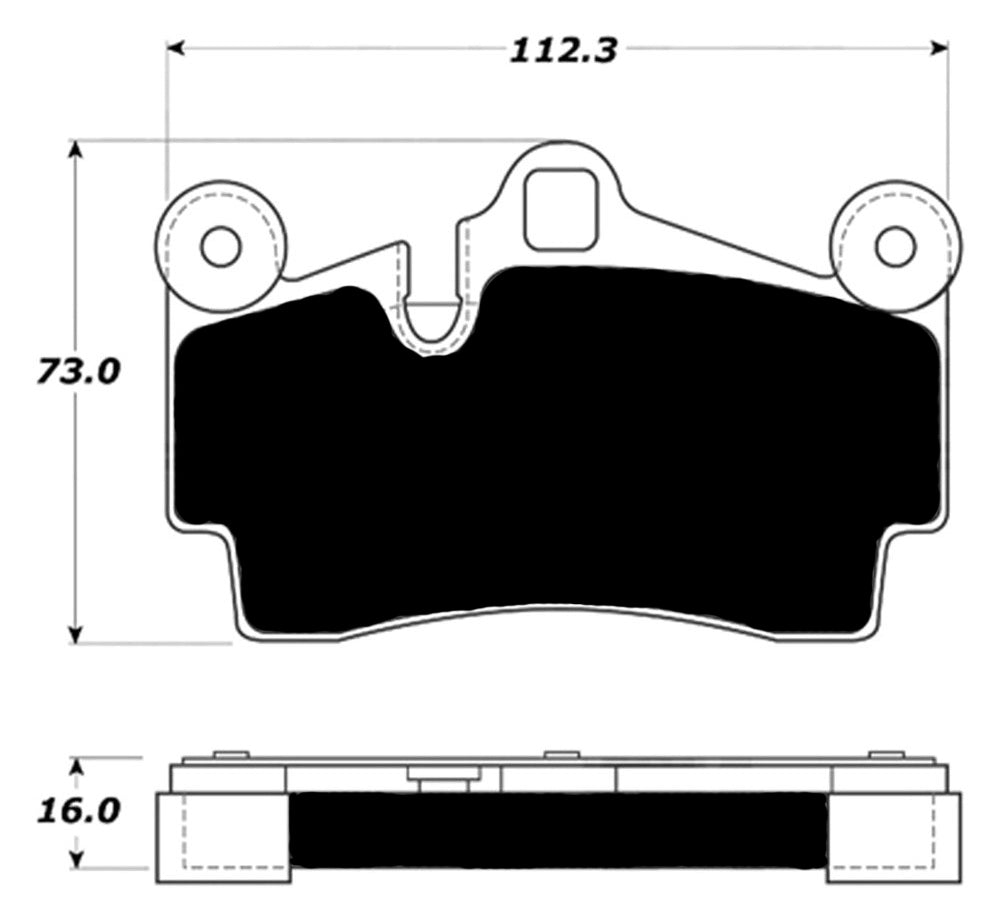 Porterfield Brake Pads for 2006 PORSCHE CAYENNE w/350mm Front Rotor