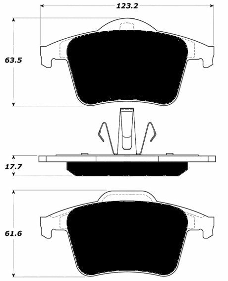 Porterfield Brake Pads for 2008 VOLVO XC90 w/336mm Front Discs