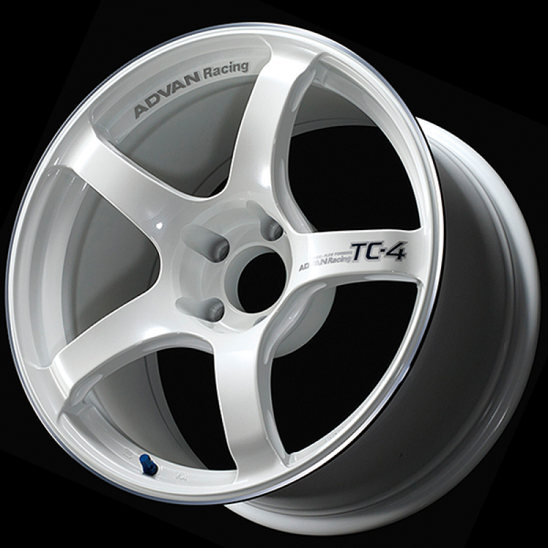 Advan TC4 16x8.0 / +38 Offset / 4x100 / 73mm Bore / Racing White Metallic and Ring YAD6G38AWMR