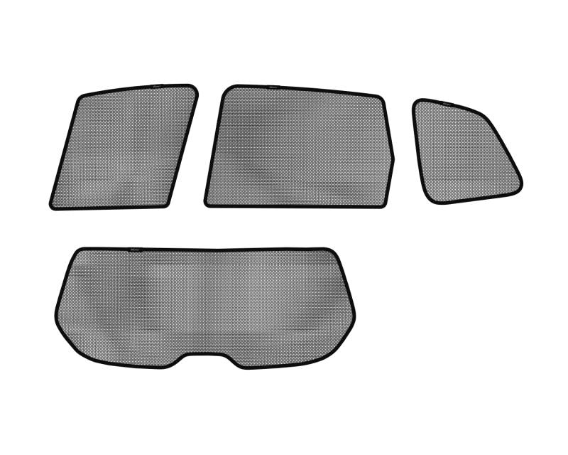 3D MAXpider 2014-2018 Subaru Forester Black Sun Shades - Complete Set S1SB0090