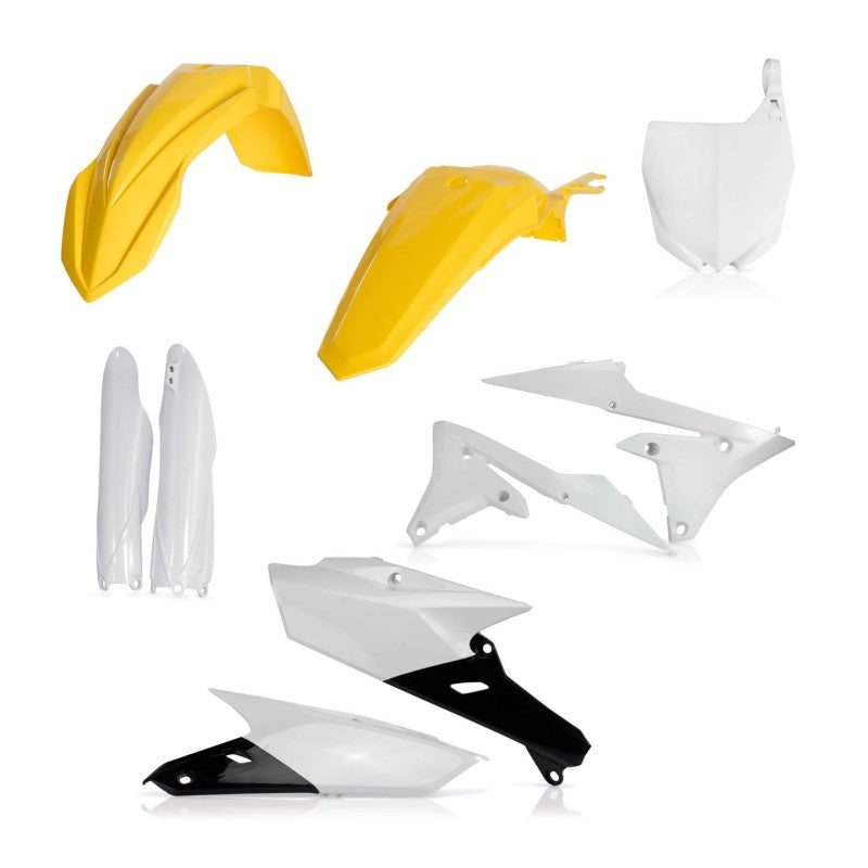 Acerbis 10-18 Yamaha YZ250F/ 14-17 YZ450F Full Plastic Kit - Yellow/White 2374181070