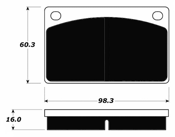 Porterfield Brake Pads for 1968 VOLVO 140 Series w/Girling System M/Cyl w/ 3 1/4 Flang