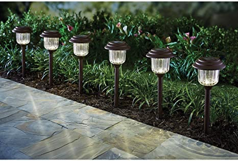 Member's Mark Solar LED Pathway Lights, Oil-Rubbed Bronze (6 Pack)