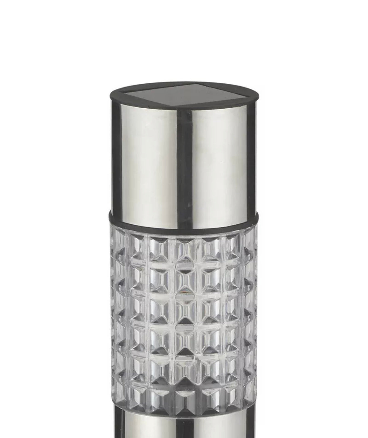 Hampton Modern Stainless Steel Solar Powered LED Bollard Pathway Light -15 Pack