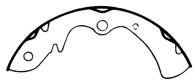 Porterfield Brake Shoes for 1973 MAZDA RX 2