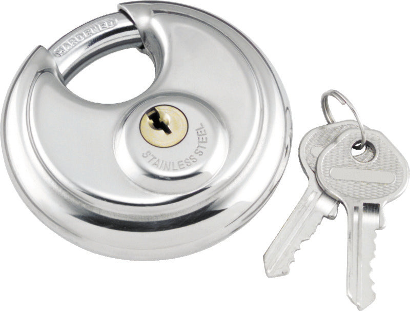BikeMaster Bully Lock Round Stainless Pad 132201