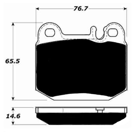 Porterfield Brake Pads for 2001 MERCEDES-BENZ ML500