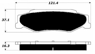 Porterfield Brake Pads for 2006 CADILLAC XLR