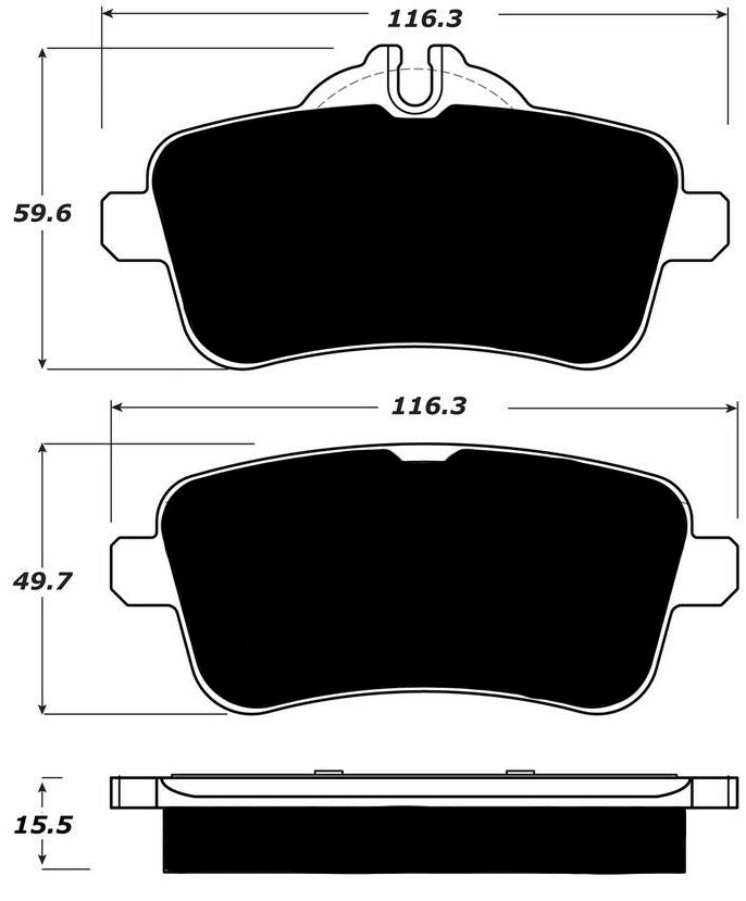 Porterfield Brake Pads for 2016 MERCEDES-BENZ GL63 AMG