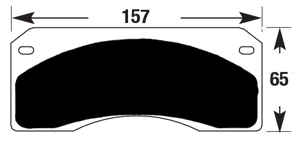 Porterfield Brake Pads for 1972 CHEVROLET CORVETTE Dual Pin