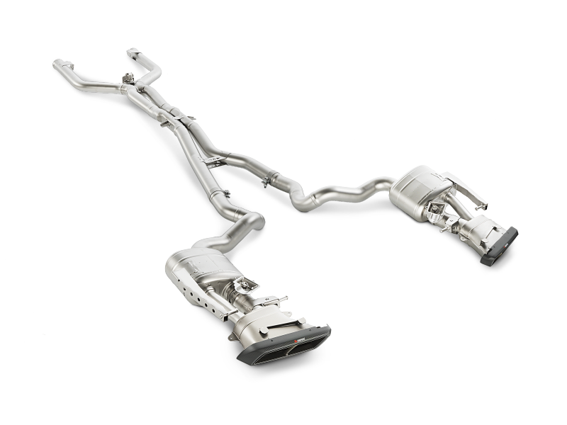 Akrapovic 15-17 AMG C63 Estate Evolution Line Cat Back (Titanium) w/ Carbon Tips (Req. Link Pipe) MTP-ME/T/2H/1
