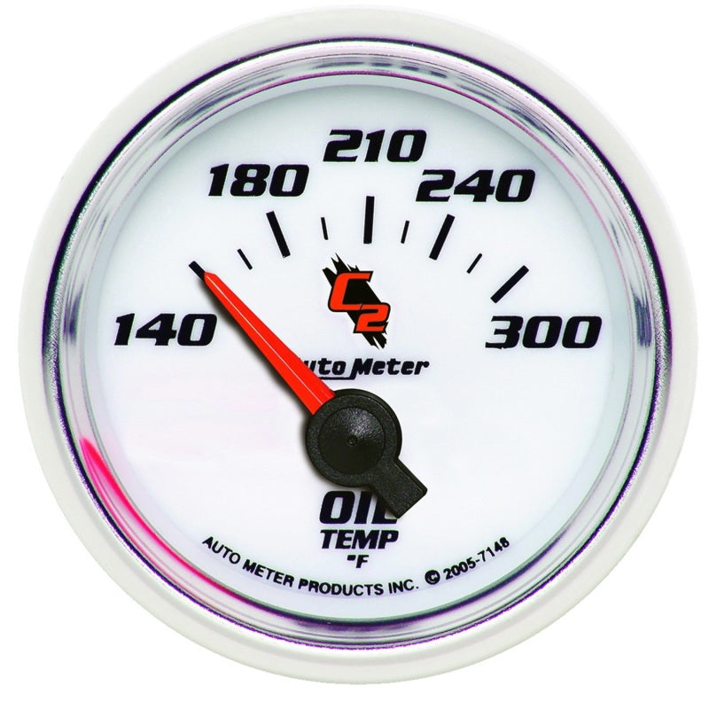 Autometer 2-1/16in C2/S Oil Temp Gauge 140-300 ATM7148