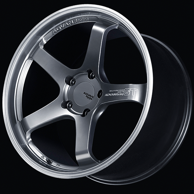 Advan GT for Porsche 19x9.0 / +55 Offset / 5x130 / 71.6mm Bore / Machining and Hyper Platinum Black YAQ9I55PMPB