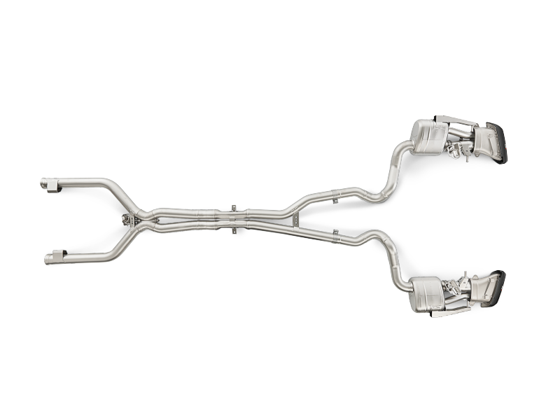 Akrapovic 15-17 AMG C63 Estate Evolution Line Cat Back (Titanium) w/ Carbon Tips (Req. Link Pipe) MTP-ME/T/2H/1