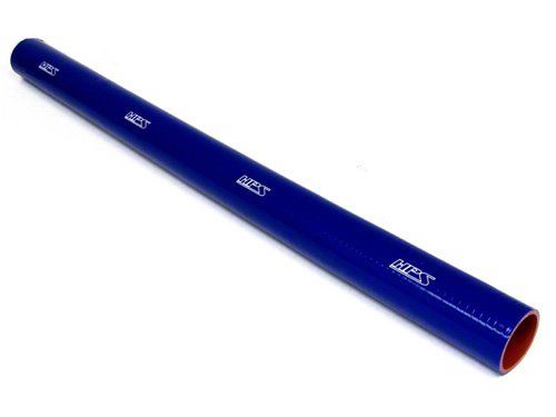 HPS 1-3/8" ID, 3 Feet Length, Silicone Straight Coupler Coolant Tube Hose, High Temp 4-ply Reinforced, Blue, 35mm ID