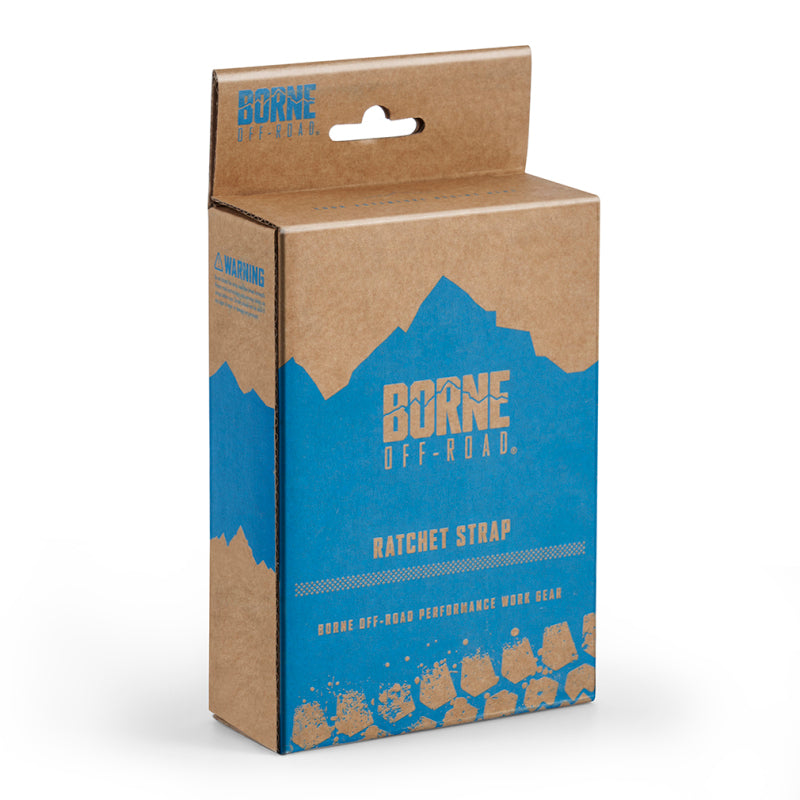 Borne Off-Road Soft Loop Tie-Down Straps (4-Pack) Blue BNRTC-SLP-4BL