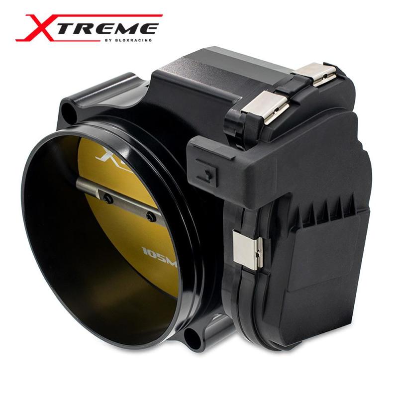 BLOX Racing 2015+ Dodge Hellcat / Jeep Trackhawk 6.2L 105mm Electronic Billet Throttle Body - Black BXIM-00255-BK