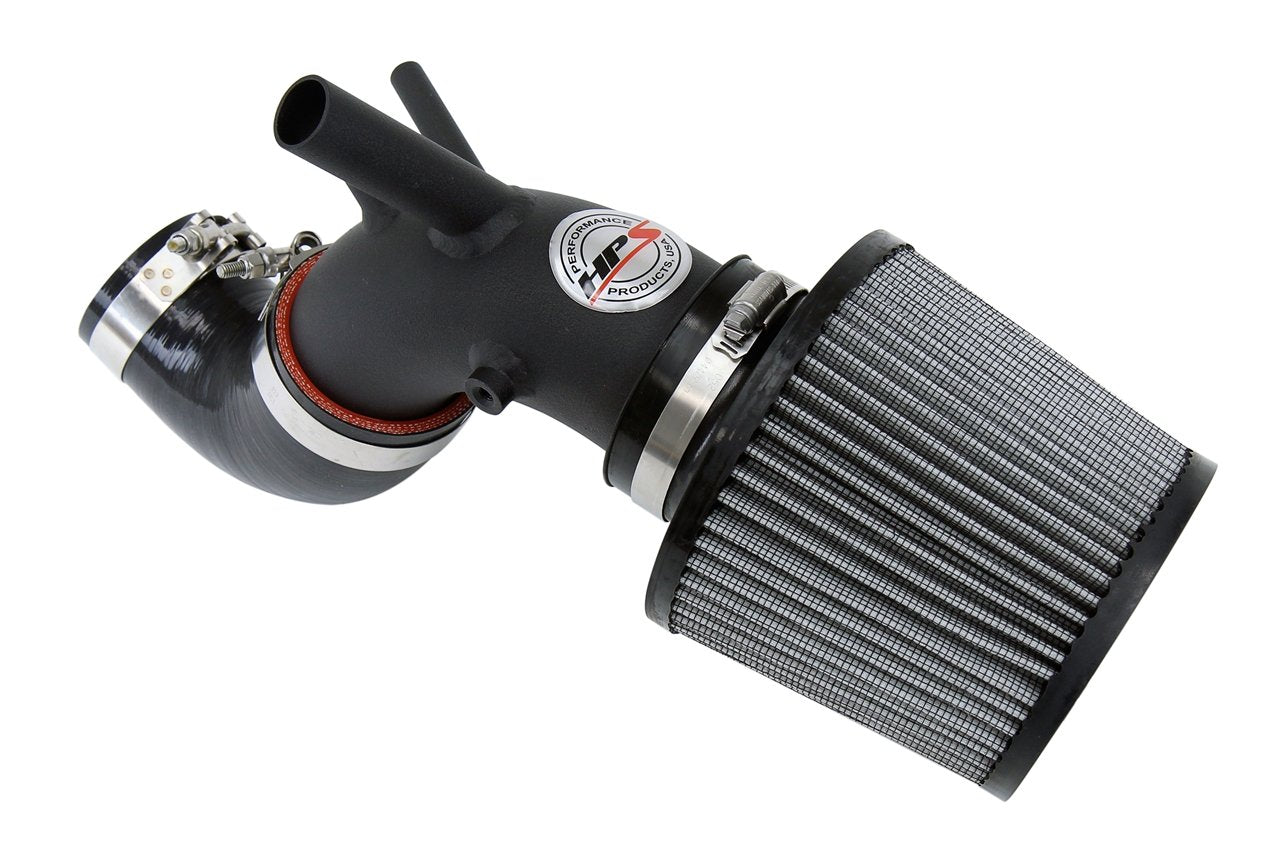 HPS Shortram Air Intake Kit 2013-2014 Hyundai Genesis Coupe 2.0T Turbo, Black