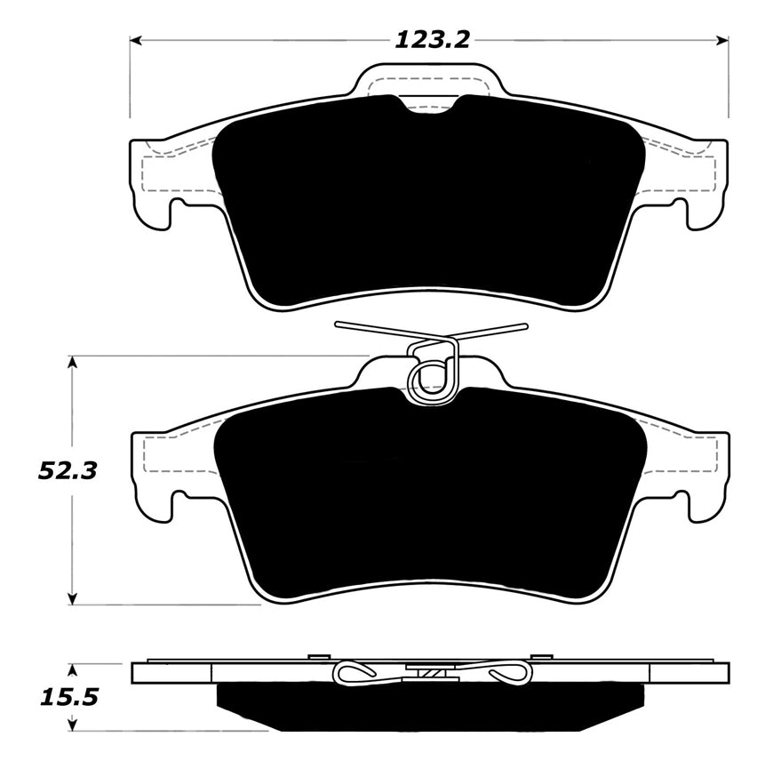Porterfield Brake Pads for 2004 SAAB 9-3 Linear