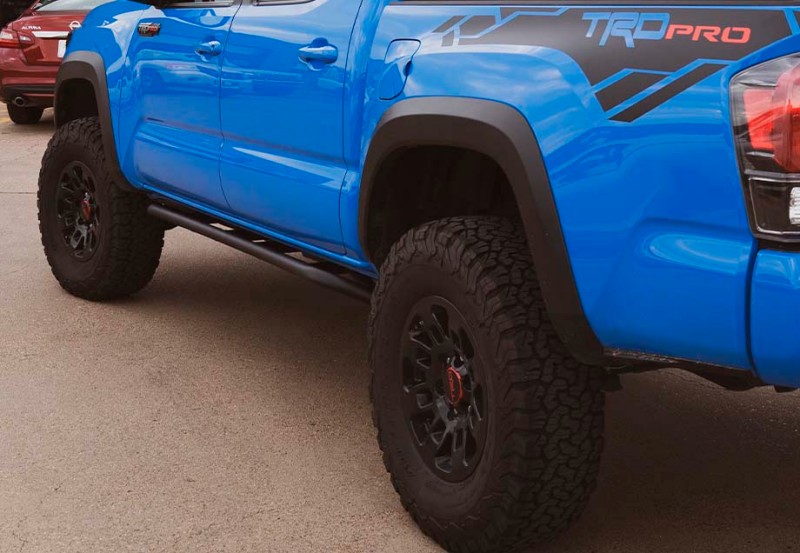 Cali Raised LED Cali Raised 05-23 Toyota Tacoma Trail Edition Rock Sliders - Access Cab / Kick Out / Raw CR2578