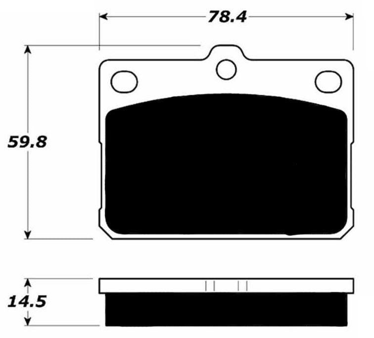 Porterfield Brake Pads for 1972 MAZDA RX 3