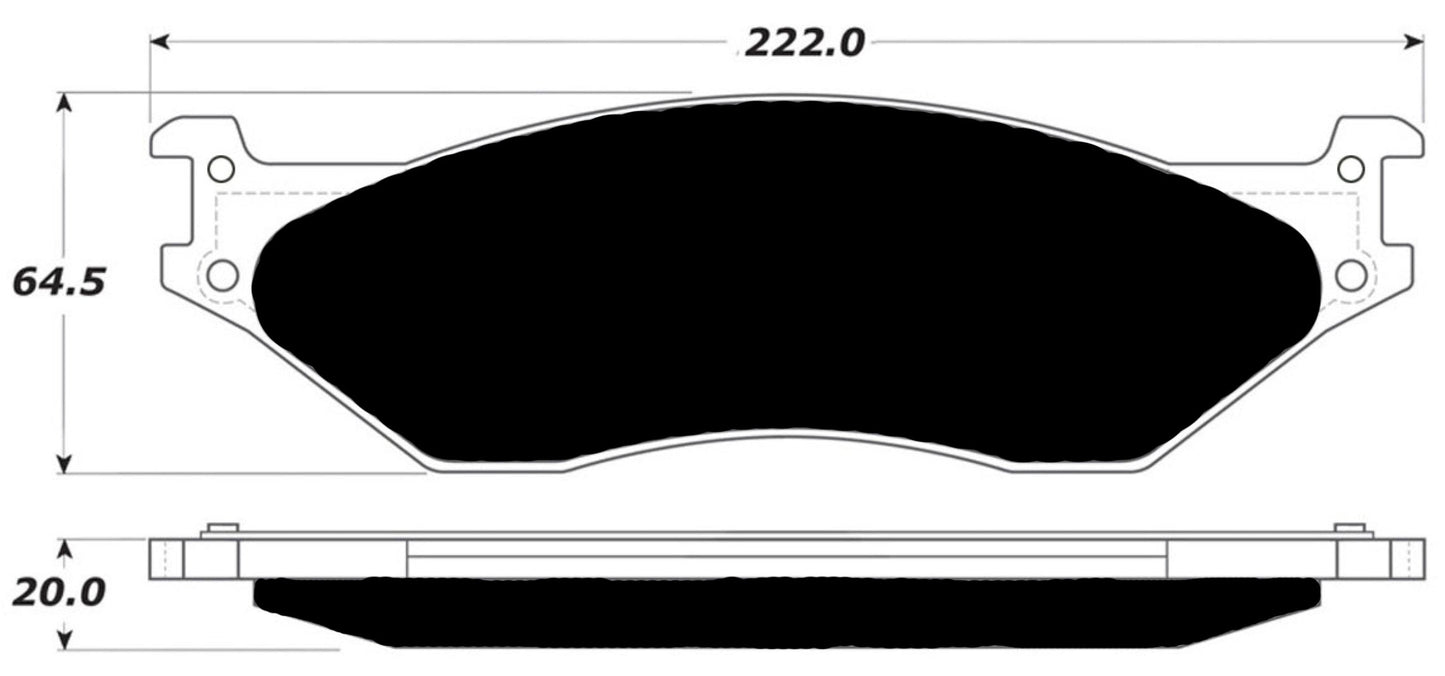 Porterfield Brake Pads for 2005 FORD F550 Super Duty
