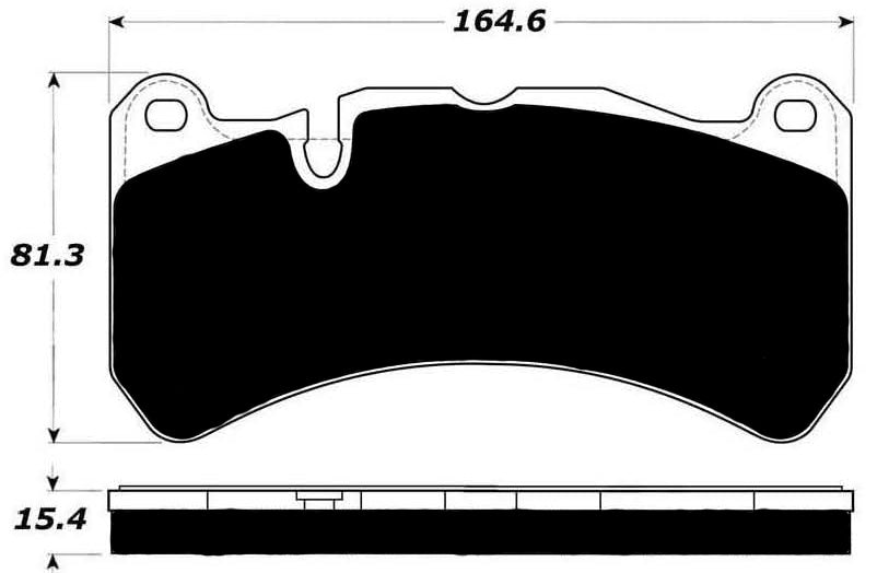 Porterfield Brake Pads for 2008 MERCEDES-BENZ CLK63 AMG