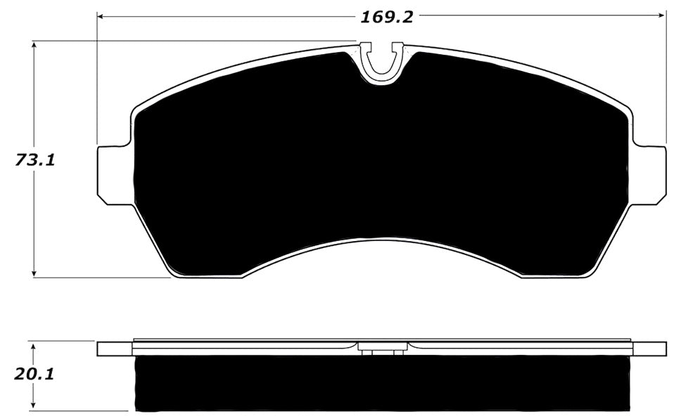Porterfield Brake Pads for 2015 FREIGHTLINER SPRINTER 3500